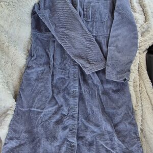 L.L. Bean Blue Corduroy Dress Size 4